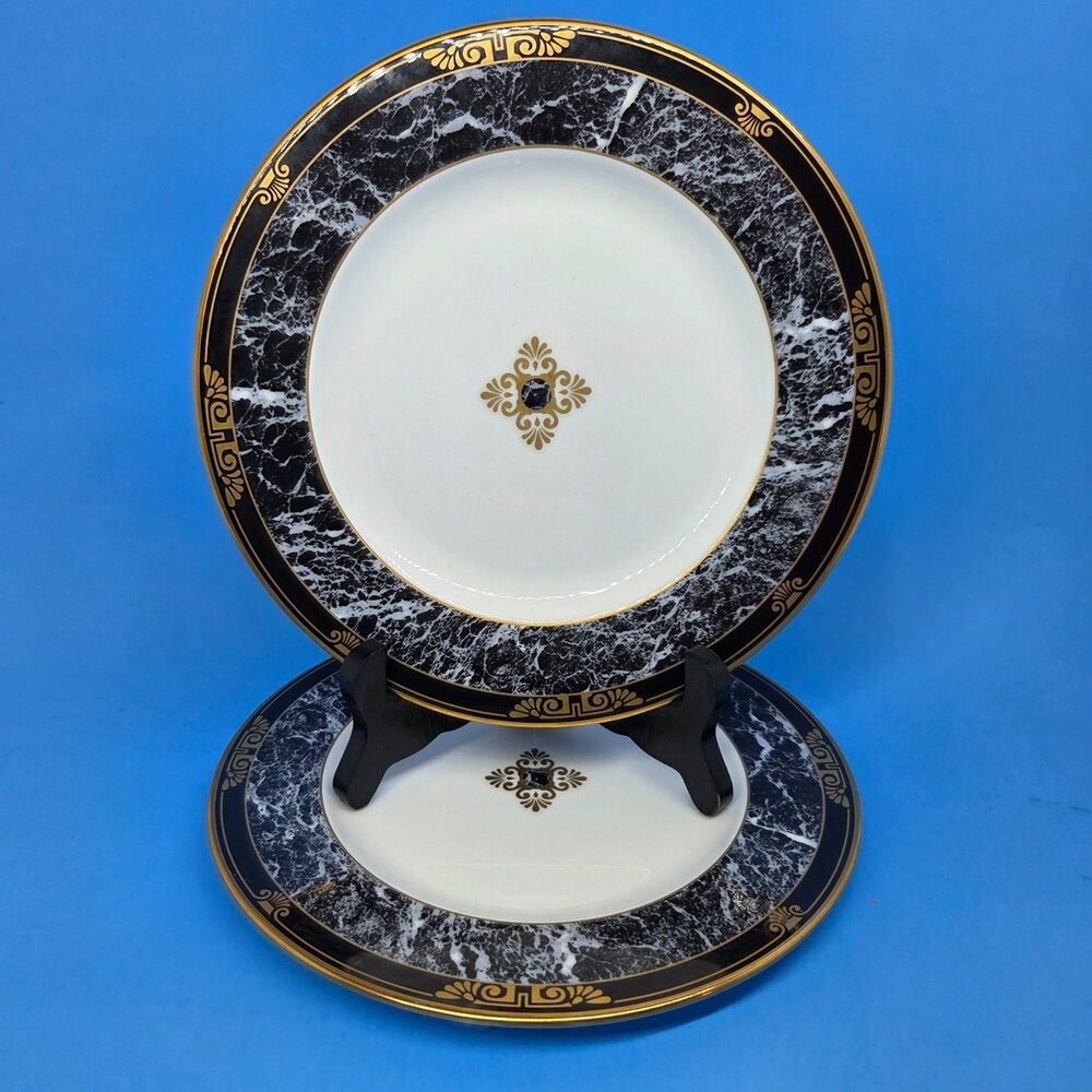 Lenox Dorian Marble Accent Collection 8.25" Salad Plates Set of 2